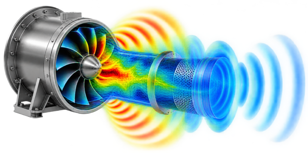 Acoustic CFD Visualization of Ducted Fan Waves