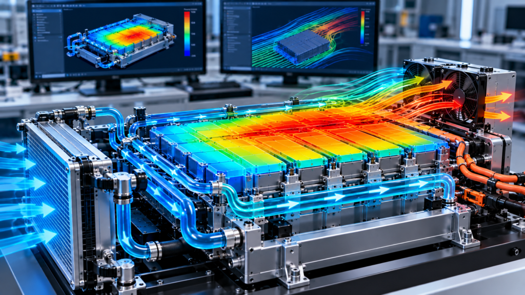 Battery Pack Thermal Flow Visualization