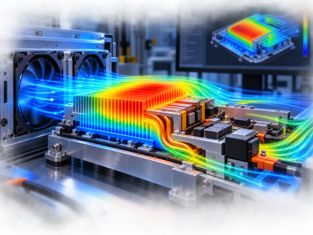 CFD Cooling Test Bench Visualization