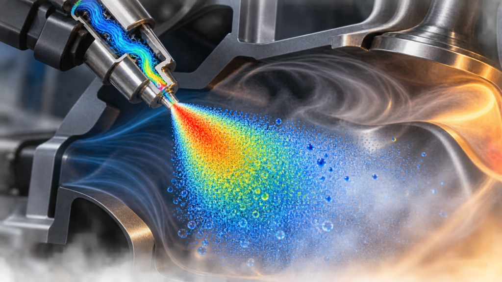 Droplet Spray Simulation 1