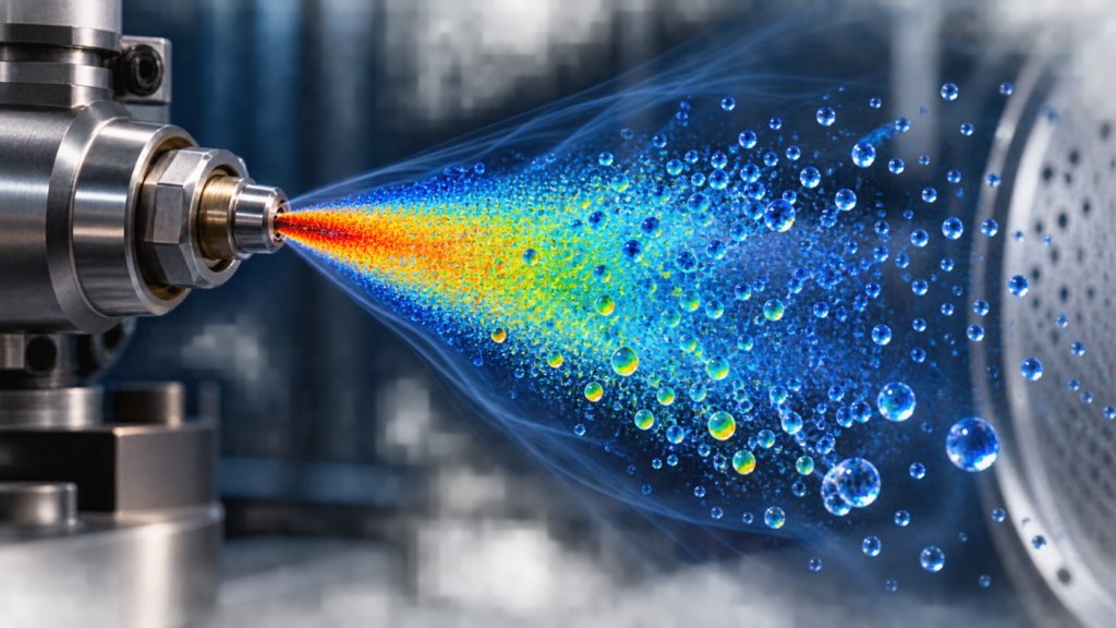 Droplet Spray Simulation 2