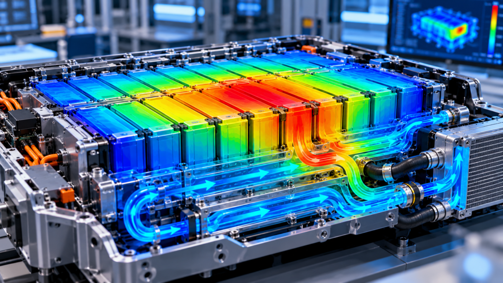 EV Battery Thermal Flow Simulation