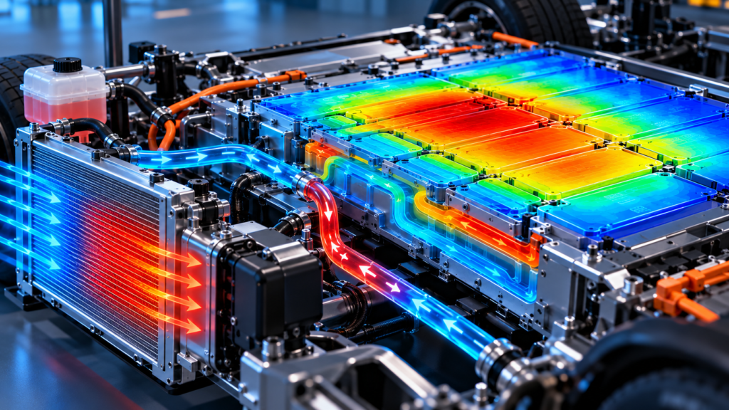 EV Battery Thermal Flow Visualization