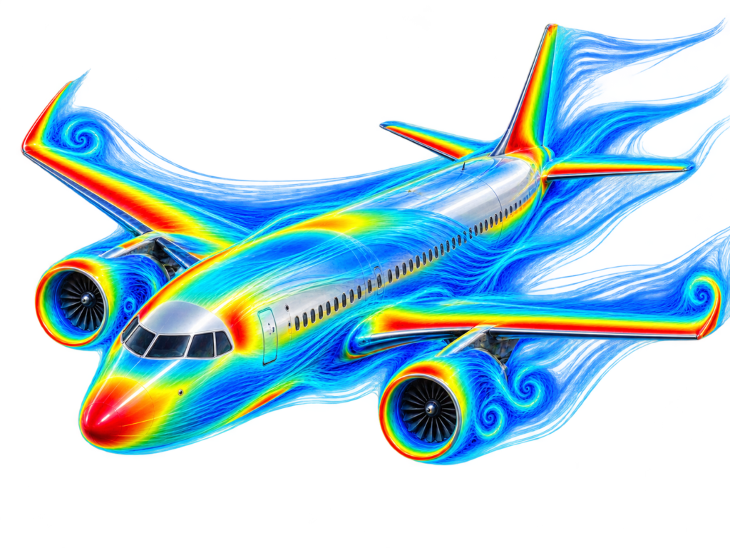 External Aerodynamics CFD – Aircraft Airflow Simulation