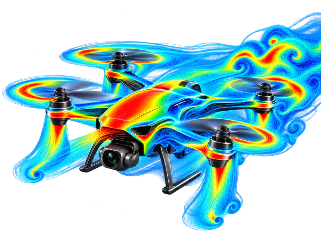 External Aerodynamics CFD – Drone Airflow Simulation
