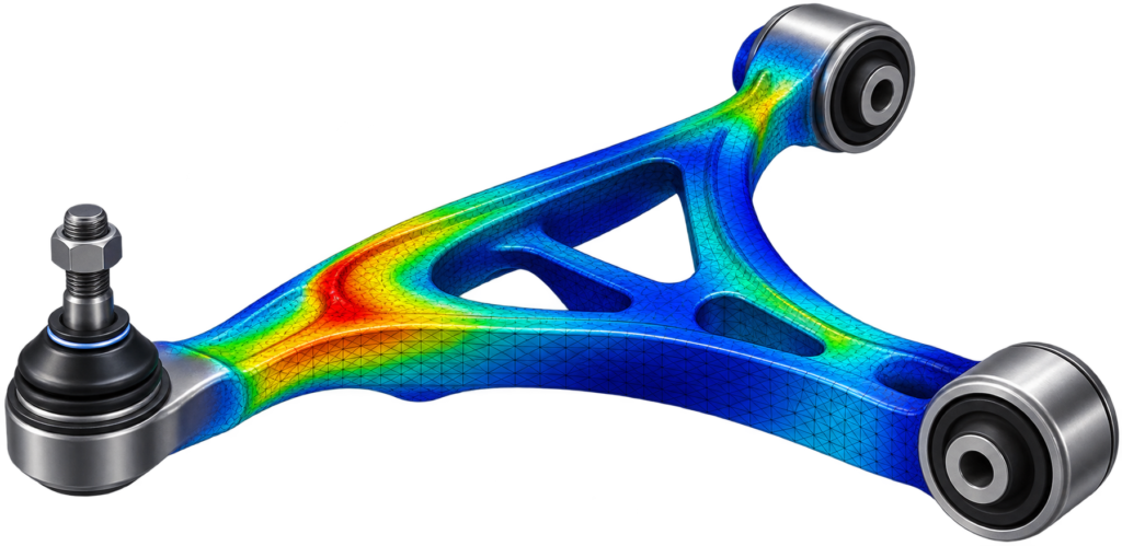 Finite Element Suspension Arm Analysis