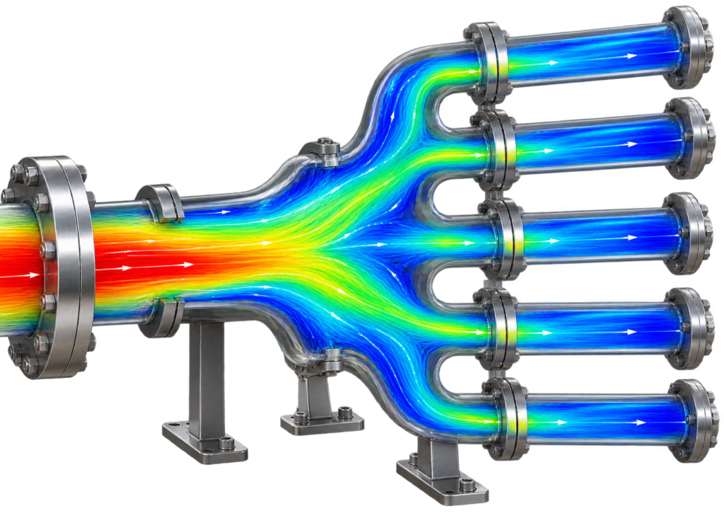 Flow Distribution Simulation 1