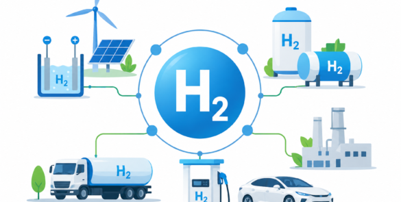 Navigating the Hurdles: Challenges Facing Hydrogen Fuel Adoption 46 Hydrogen energy system infographic