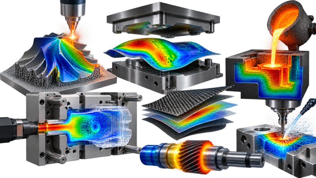 Industrial Simulation Engineering Montage