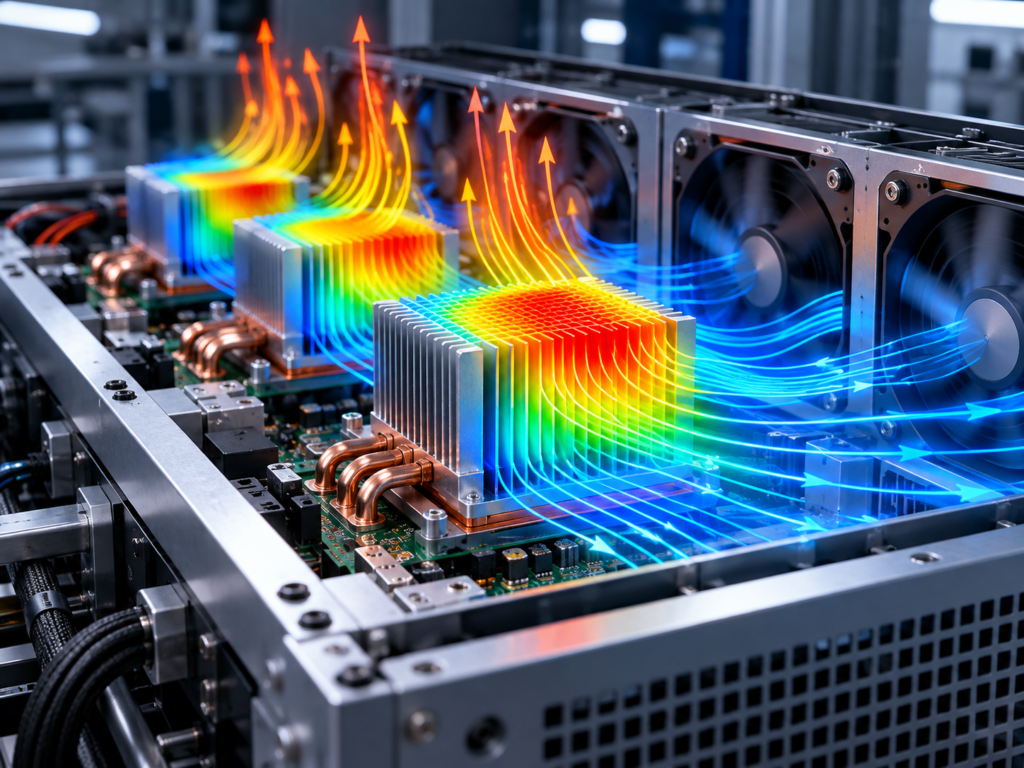 Thermal Airflow Through Server Heatsinks