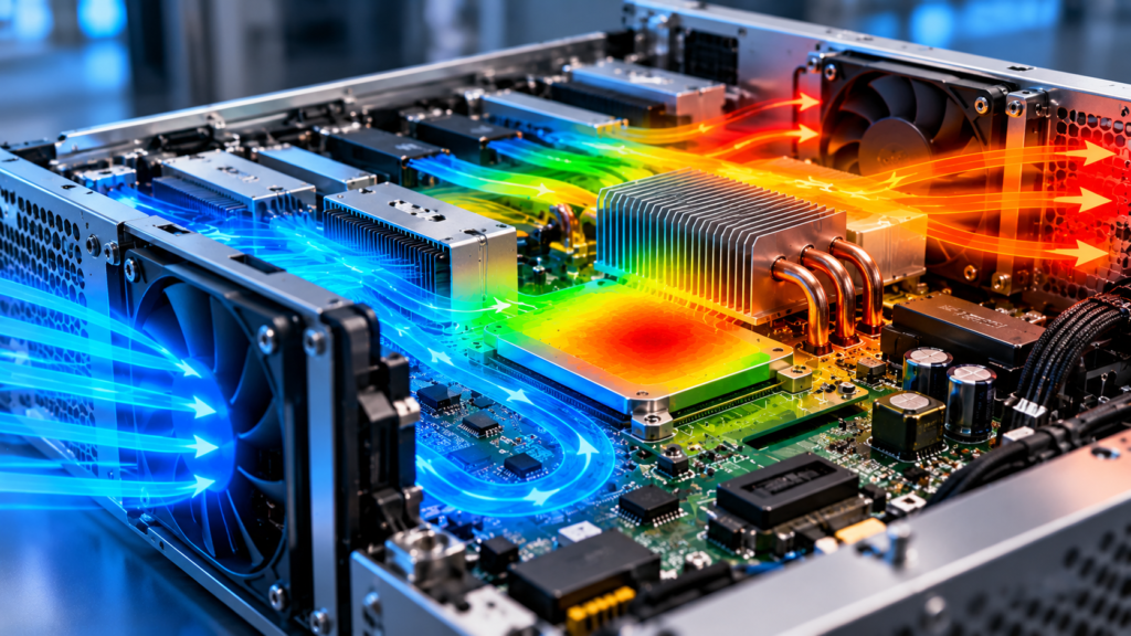 Thermal Flow Inside a High Tech Server