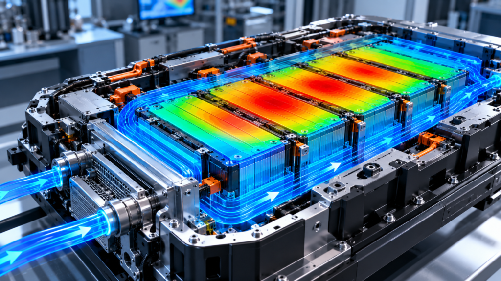 Thermal Flow Through EV Battery Pack